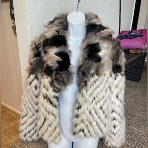 Bebe Vintage  Faux Fur Jacket size M